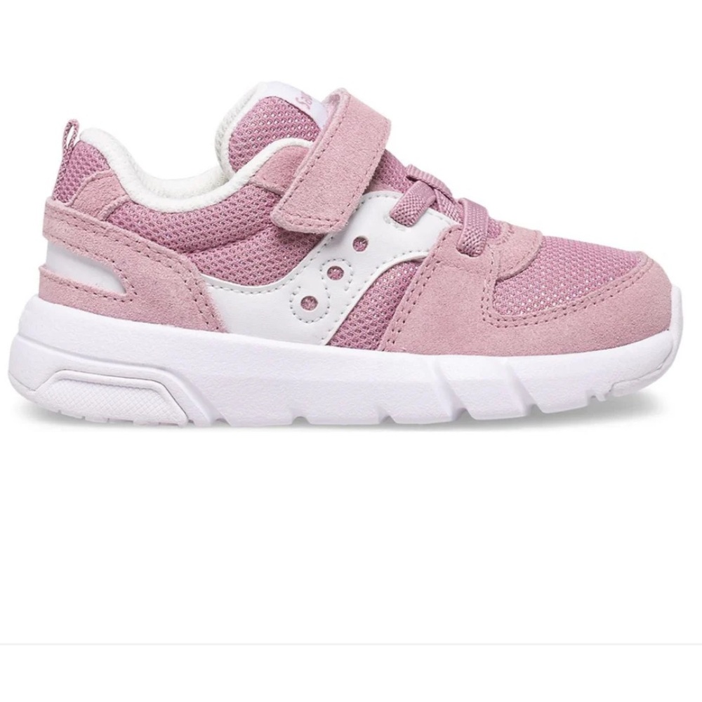 Saucony Toddler “Jazz Lite 2.0” blush pink and White Sneakers, size 6w